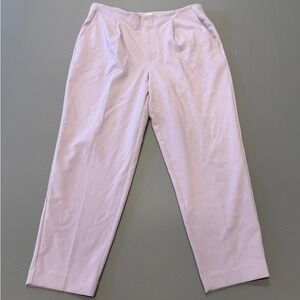 A New Day Womens Lilac Purple Trousers Pants Pleated High Rise Stretch Size 14